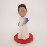 Picture of Custom Bobblehead Doll: White Wedding Dress Woman