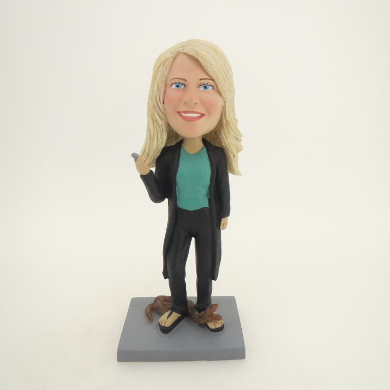Picture of Custom Bobblehead Doll: Woman and Snake