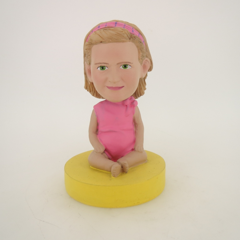 Picture of Custom Bobblehead Doll: Girl In Pink