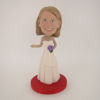 Picture of Custom Bobblehead Doll: Woman with White Wedding Dress