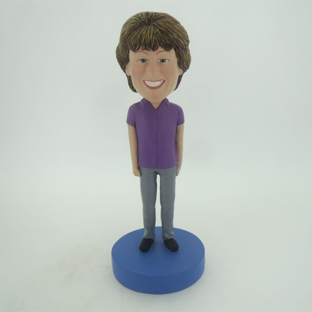 Picture of Custom Bobblehead Doll: Purple Suit Woman