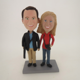 Picture of Custom Bobblehead Doll: Hand In Hand Photography Couple