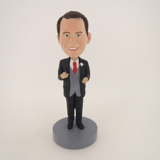 Picture of Custom Bobblehead Doll: Business Man Having Cigar