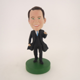 Picture of Custom Bobblehead Doll: Business Man In Black Coat