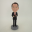 Picture of Custom Bobblehead Doll: Business Man In Nice Suit And Red Tie