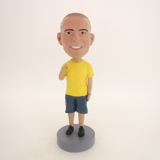 Picture of Custom Bobblehead Doll: Casual Man In Yellow