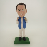 Picture of Custom Bobblehead Doll: Cool Man With Silver Medal On The Chest
