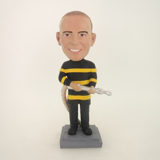 Picture of Custom Bobblehead Doll: Fireman Holding Hydrants