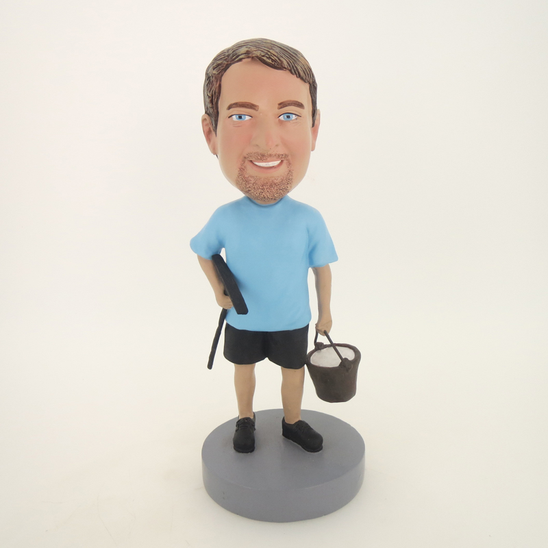 Picture of Custom Bobblehead Doll: Man Doing Earth Work
