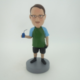 Picture of Custom Bobblehead Doll: Man Enjoying Sports Drink