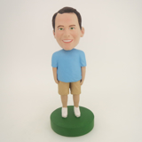 Picture of Custom Bobblehead Doll: Man In Blue and Brown