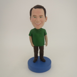 Picture of Custom Bobblehead Doll: Man In Green And Black