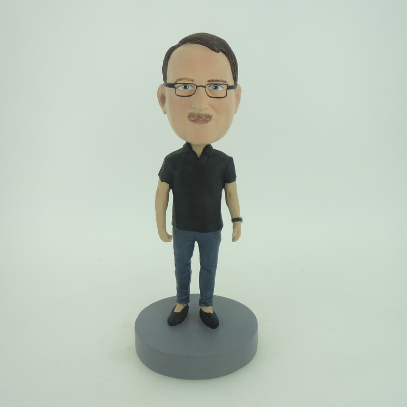 Picture of Custom Bobblehead Doll: Man With Casual TShirt