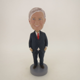 Picture of Custom Bobblehead Doll: Serious Old Business Man
