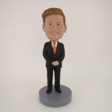 Picture of Custom Bobblehead Doll: Smiling Business Man