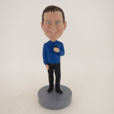 Picture of Custom Bobblehead Doll: Smiling Casual Man