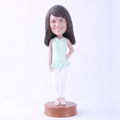 Picture of Custom Bobblehead Doll: Casual Lady Standing