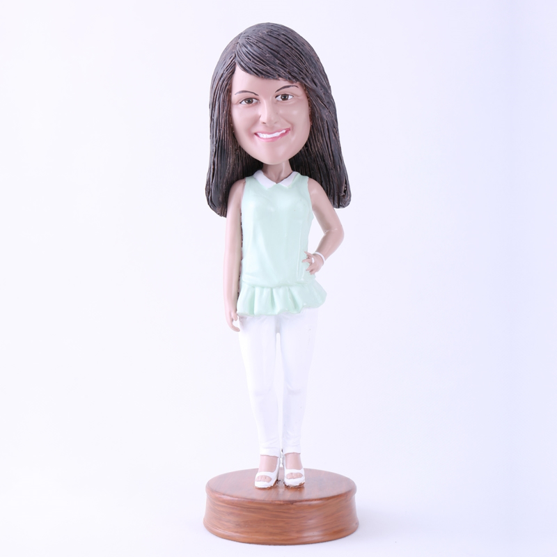 Picture of Custom Bobblehead Doll: Casual Lady Standing