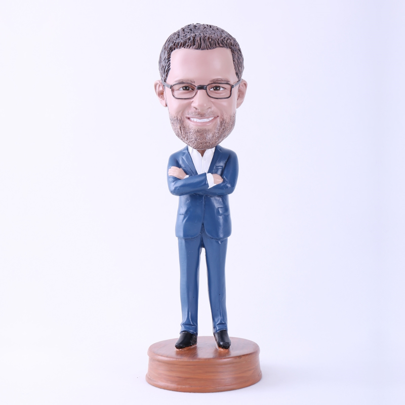 Picture of Custom Bobblehead Doll: Cool Man with Arms Folded