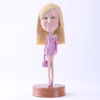 Picture of Custom Bobblehead Doll: Fashion Girl with Tote Bag