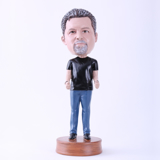 Picture of Custom Bobblehead Doll: Man Both Thumbs Up