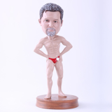 Picture of Custom Bobblehead Doll: Man in Fitness Contest (About 9" Tall)