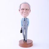 Picture of Custom Bobblehead Doll: Office Man with Bag