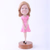 Picture of Custom Bobblehead Doll: Pink Dress Woman