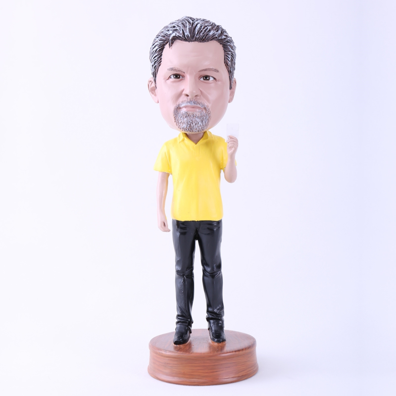 Picture of Custom Bobblehead Doll: Yellow T-shirt Man