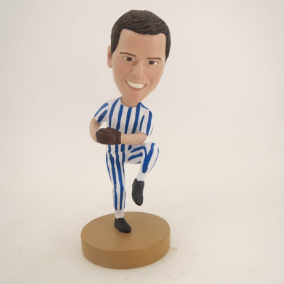 Picture of Custom Bobblehead Doll: Baseball Player in Pitching Motion