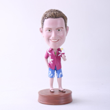 Picture of Custom Bobblehead Doll: Casual Man Holding Ice Cream