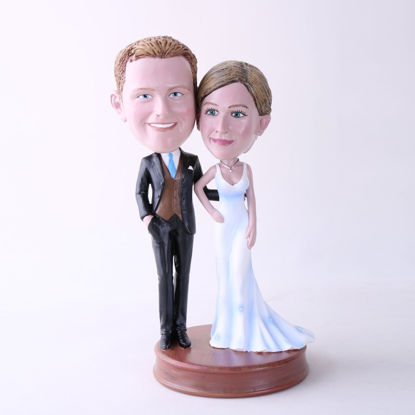 Immagine di Custom Bobblehead Doll: Couple Ready For Party