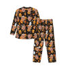 Picture of Halloween Themed Custom Pajamas - Personalized Face Long Sleeve Pajama Set - Pumpkin Face Theme