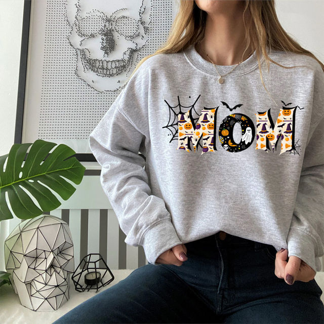 Picture of Custom Unisex Halloween Theme Hoodie - Personalized Unisex Long Sleeve Sweatshirt