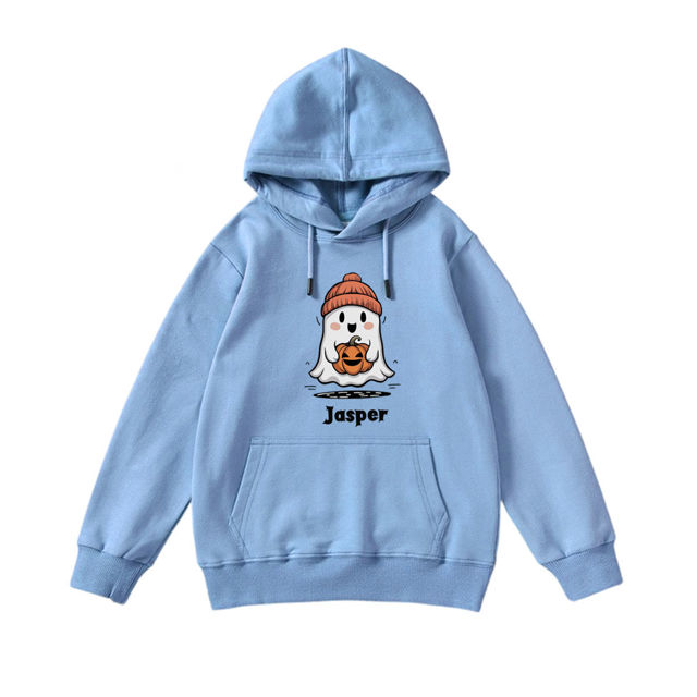 Picture of Custom Kids Halloween Hoodie - Personalized Children Long Sleeve Sweatshirt - Happy Halloween