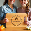 Picture of Personalized Names Cutting Board with Home Address - Custom Cutting Board for Family
