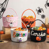Picture of Custom Embroidered Halloween Candy Basket - Trick or Treat - Halloween Basket for Kids