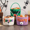 Picture of Custom Embroidered Halloween Candy Basket - Trick or Treat - Halloween Basket for Kids