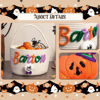 Picture of Custom Embroidered Halloween Candy Basket - Trick or Treat - Halloween Basket for Kids