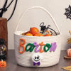 Picture of Custom Embroidered Halloween Candy Basket - Trick or Treat - Halloween Basket for Kids