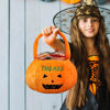 Picture of Custom Embroidered Halloween Candy Basket - Trick or Treat Basket - Halloween Basket for Kids