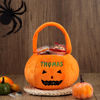 Picture of Custom Embroidered Halloween Candy Basket - Trick or Treat Basket - Halloween Basket for Kids