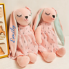 Picture of Custom Embroidered Stuffed Bunny Rabbit with Name - Personalized Comfort Rabbit for Kids - Baby Shower Gift