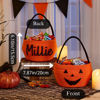 Picture of Personalized Halloween Trick or Treat Basket for Kids - Custom Embroidered Halloween Candy Basket