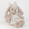 Picture of Personalized Bunny Plush Toy with Embroidered Ears, Custom Name Stuffed Animal in Floral Dress, Gift for Kids & Baby
