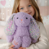 Picture of Personalized Bunny Plush Toy - Customizable Name Embroidery on Ears - Cute Bunny Plush Doll Comforting Doll