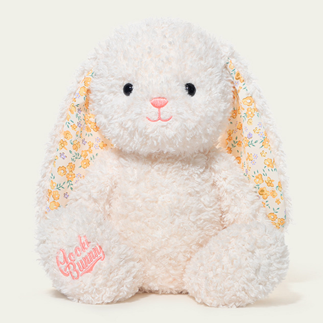 Picture of Personalized Bunny Plush Toy - Customizable Name Embroidery on Ears - Cute Bunny Plush Doll Comforting Doll
