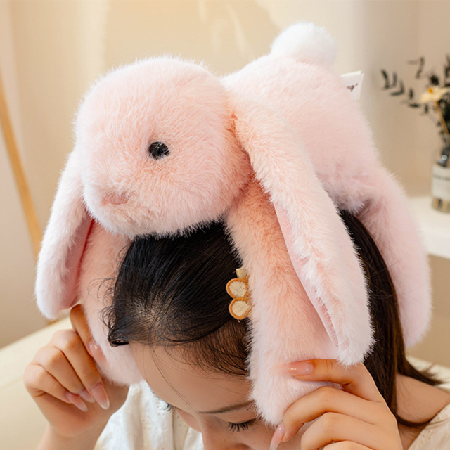 Picture of Personalized Bunny Plush Toy – Custom Name Embroidery on Ears – Soft Comfort Stuffed Animal Gift for Baby, Kids & Special Occasions