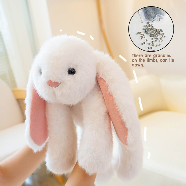 Picture of Personalized Bunny Plush Toy – Custom Name Embroidery on Ears – Soft Comfort Stuffed Animal Gift for Baby, Kids & Special Occasions
