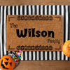 Picture of Custom Halloween Doormat - Personalised Halloween Floor mat with Family Name - Nice Halloween Decor